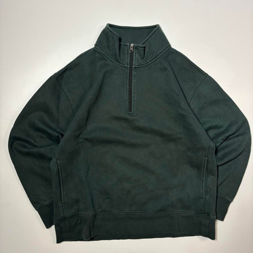 Green Tuff Athletics Quarter Zip Sweatshirt - Size M